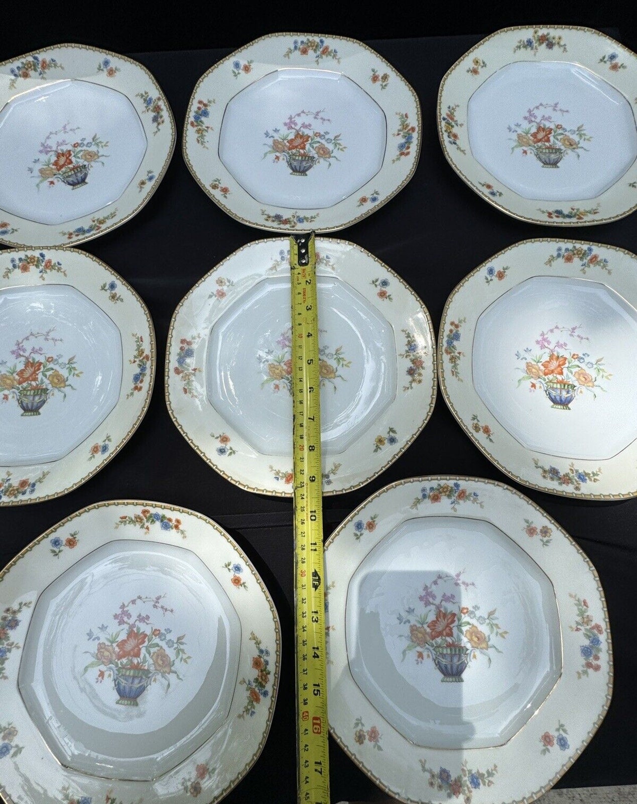 8 MZ Altrohlau CMR Czechoslovakia Berkshire' Dinner Plates 9.5
