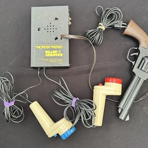 Vintage 1970s Wonder WIZARD BULLS Eye video 6 game CONSOLE Untested