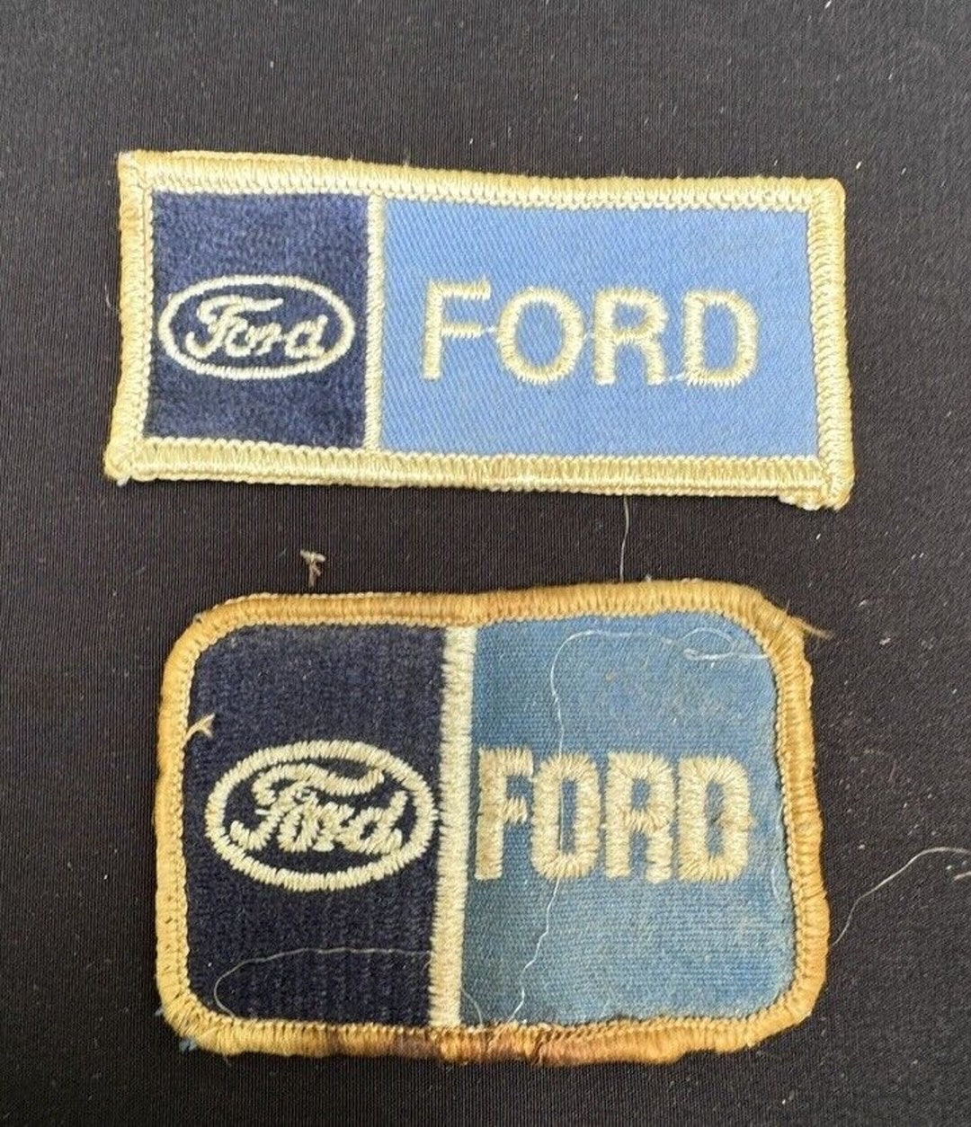 2 Vintage Ford Ford Embroidered Blue and White Patches -A90 - Etsy