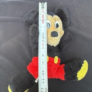Vintage 1950’s Walt Disney Productions Mickey Mouse Plush Stuffed RARE image 8