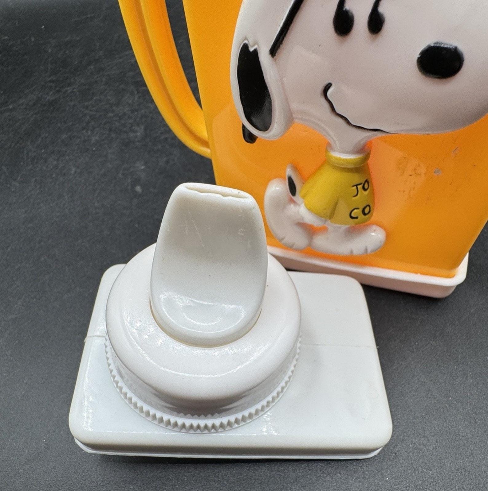 Vintage Danara Snoopy Joe Cool Juice Box Holder Sippy Cup Toddler