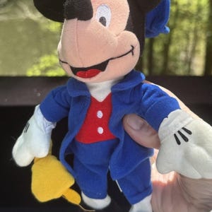 Vtg 1999 Disney Mickey Mouse As PAUL REVERE Americana America 9" pluche figuur afbeelding 1