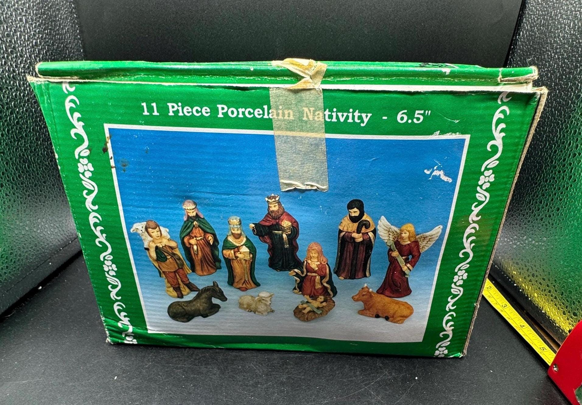 11 piece porcelain nativity set - Etsy 日本