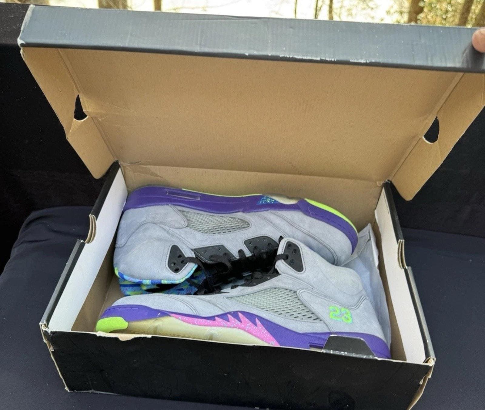 jordan bel air 5 fake vs real