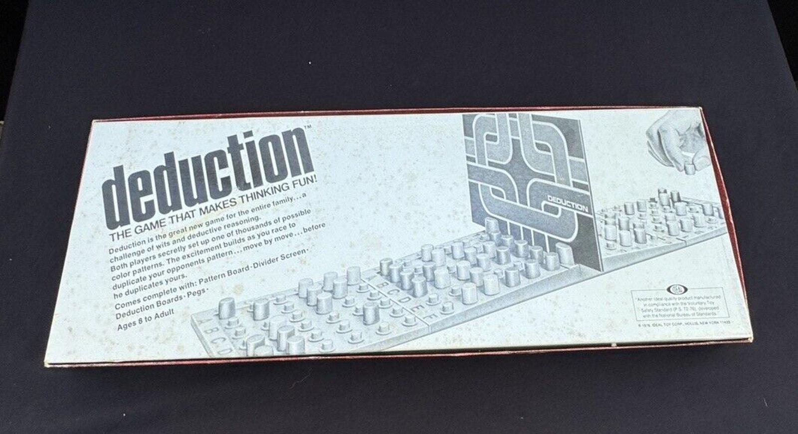 Vintage 1976 Deduction Board Game Strategy Ideal Games Excellent ...