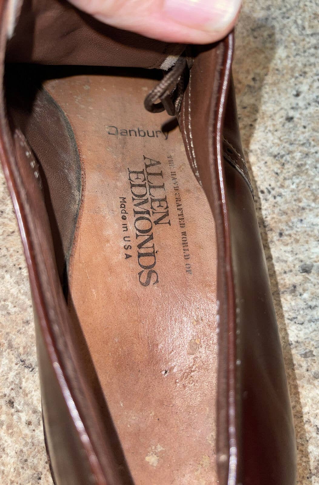 VINTAGE Allen Edmonds Danbury Burgundy Leather‎ Oxfords Men\'s Dress Shoes 13B il_fullxfull.4258116611_2ssl.jpg main image 2