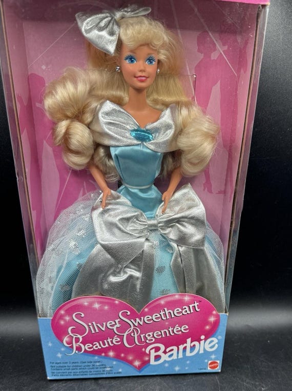 Buy New Barbie Silver Sweetheart 1994 Doll Foreign Import Sears