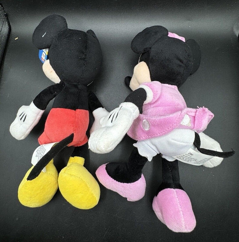 Vtg Disney Mickey Mouse Minnie Mouse Plush Toy Disney Junior Set New NWT! image 4