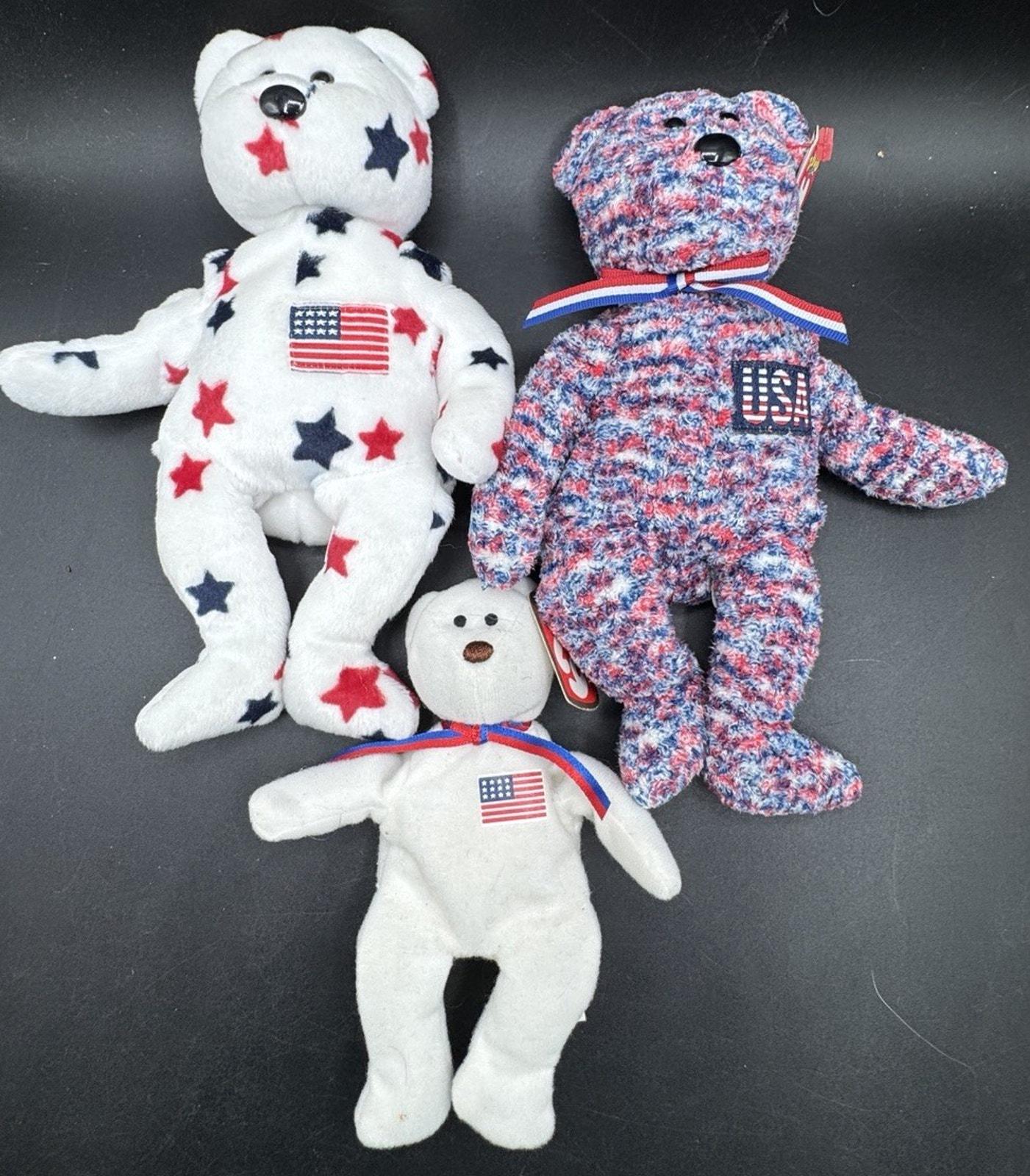Ty Beanie Babies 7月4日 ベア ミックスセット 状態良好 タグ付き 廃盤