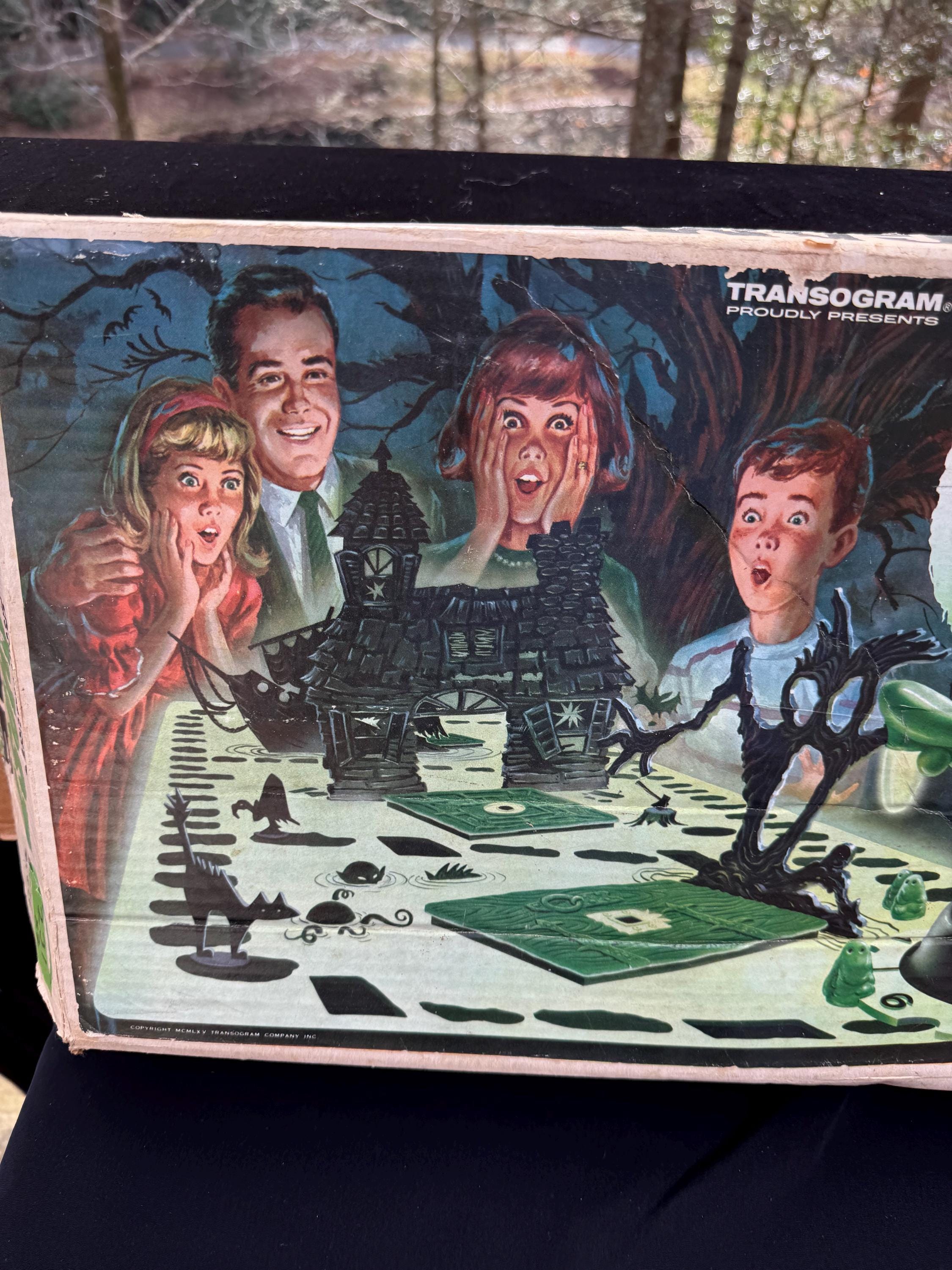 Vintage 1968 Transogram Green Ghost Spooky Glow in the Dark Game in ...