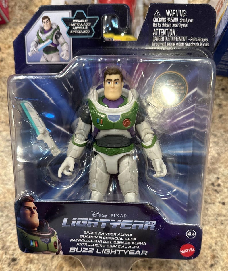 New Disney Pixar Buzz Lightyear The Movie Space Ranger Alpha Action Figure NIB! image 1