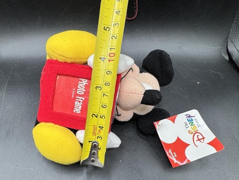 Disney Store Mickey Mouse Vintage Plush Toy Picture Frame New With Tags NWT! image 9