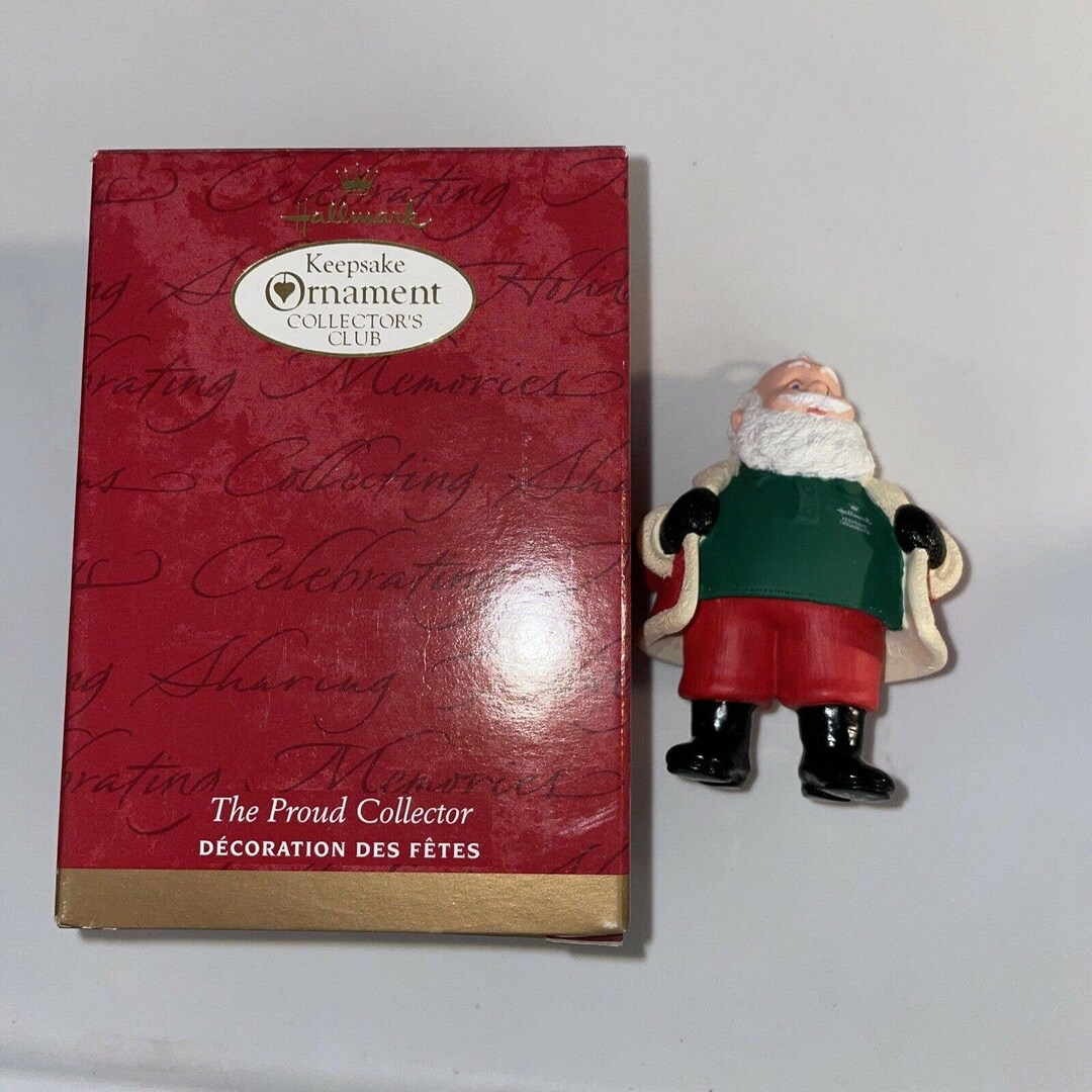 RARE New Hallmark Keepsake Ornament Club 2000 the Proud Collector Ed Seale 3Z Etsy
