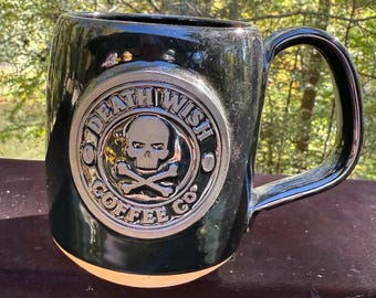 Death Wish Coffee Company Gateway Mug - Black on Black Coffee Mug - Etsy