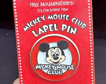 Vintage Disney Mickey Mouse Club Lapel By Hallmark - unopened new old stock T26