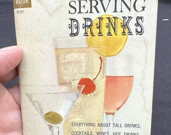 Dell Purse Book Mélanger et servir des boissons vintage Cocktail Book Recettes Bk20