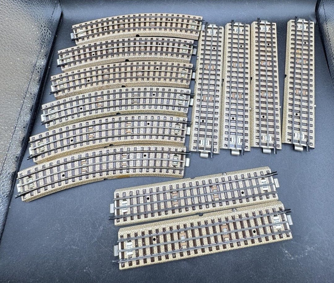 12 Märklin H0 00 AC Track Curve Straight Electric Train Track Hollow ...