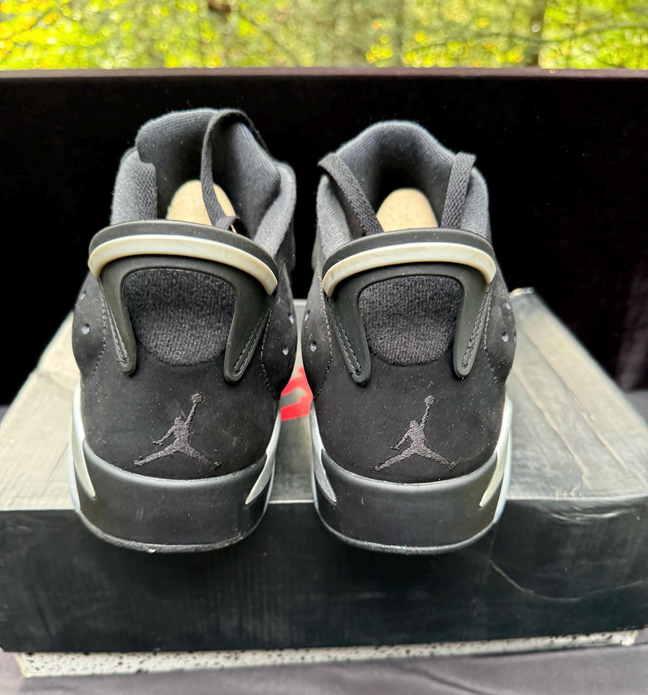 Rare AIR JORDAN VI 6 Low Retro Size 13 White and Black Brand  display picture 2