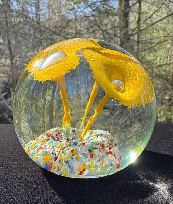 ムラノガラス ペーパーウェイト VETRERIA イタリア製 素晴らしいムラーノイタリア製Vetreriaヴィンテージガラスペーパー