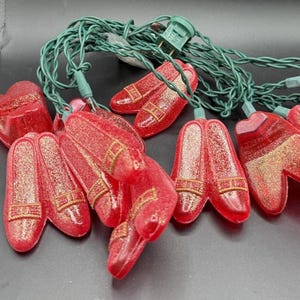 Kurt Adler Zauberer von Oz Lights Charaktere und Ruby Slippers Works! -LO18