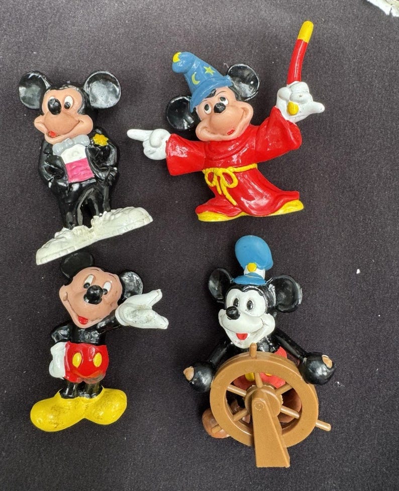 Set de 4 figuras de Mickey Mouse Applause de Sixty Years de Disney, sin caja imagen 6