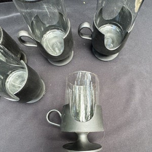 8 Vintage Corning Ware MCM Glas-Snap Coffee Tea Mug Cups Hot or Cold 7” Tall