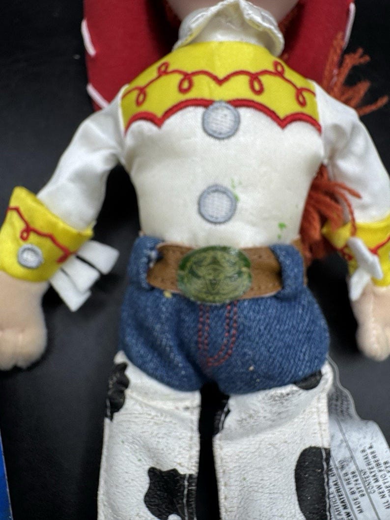 Brand New Vtg JESSIE from Toy Story 2 Disney Store Bean Bag Plush 11” image 6