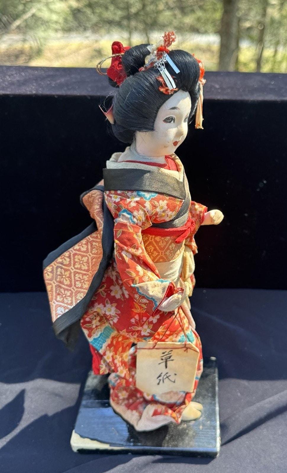 Vintage 1940s Japanese Lady Geisha Figurine Doll Traditional