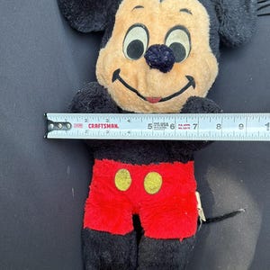 Rare Vintage 21” Disney Walt Disney Characters Mickey Mouse Plush W/ Tail & Tag image 5