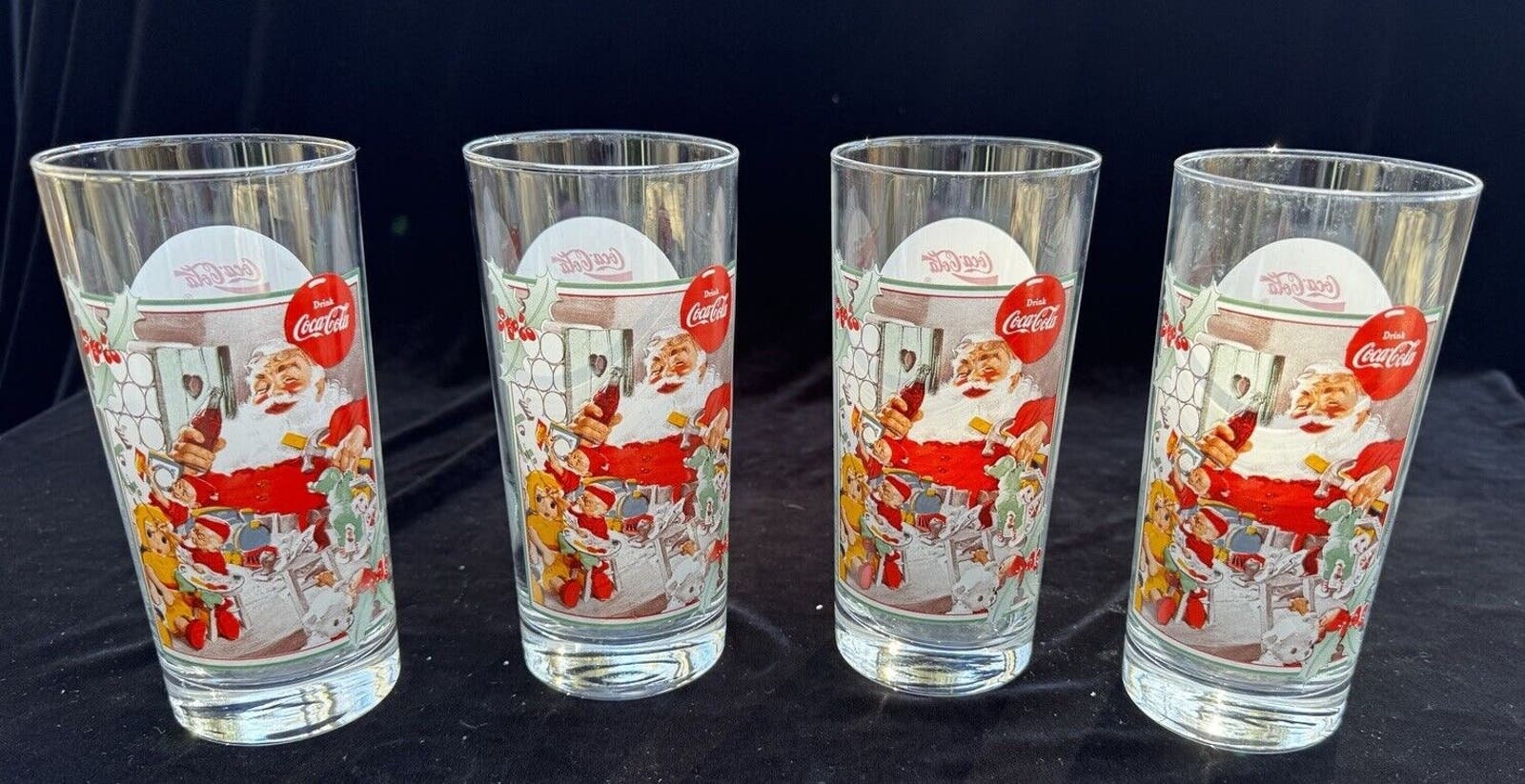 ヴィンテージ コカコーラ サンタクロース クリスタル 1994 クリスマス