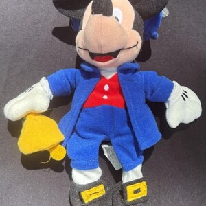 Vtg 1999 Disney Mickey Mouse As PAUL REVERE Americana America 9" pluche figuur afbeelding 7