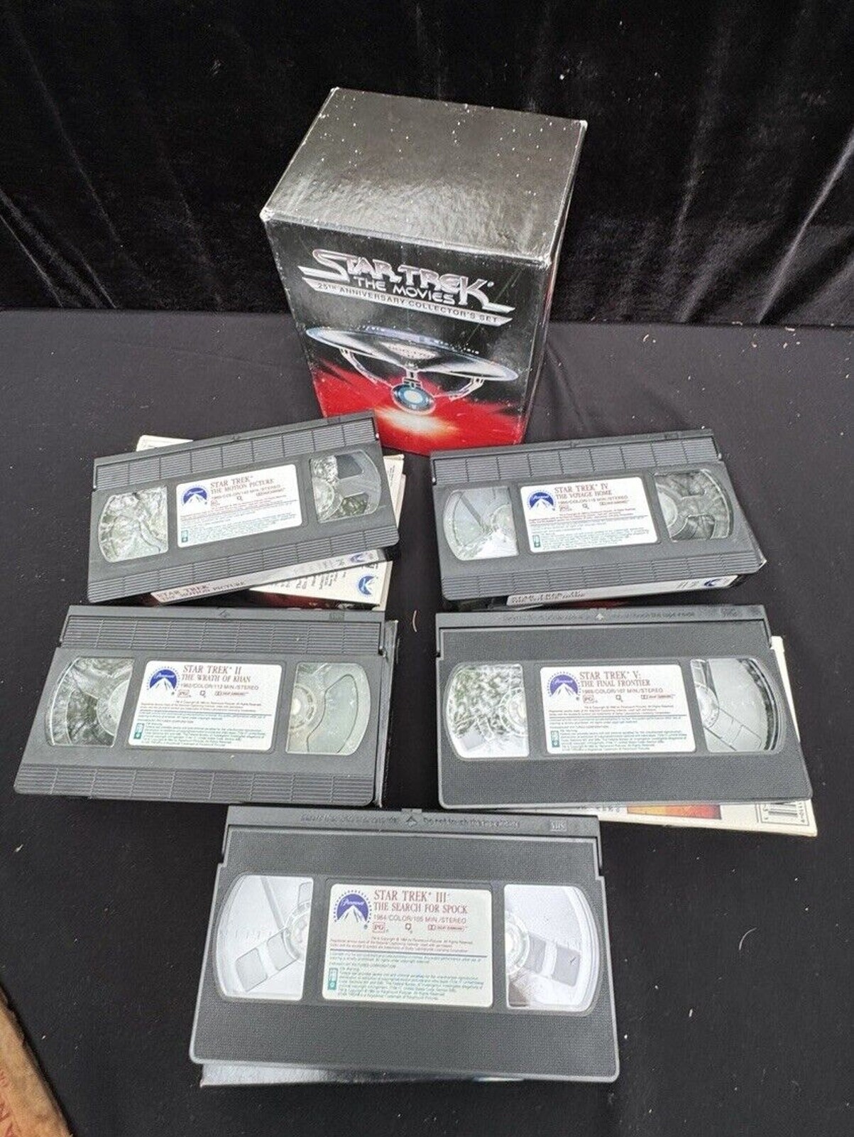 Star Trek the Movies 25th Anniversary Collector's Set VHS