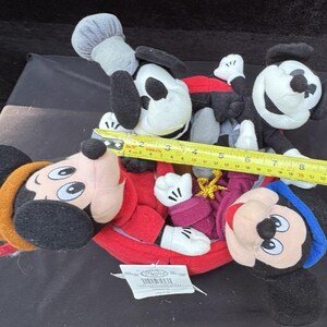 Disney Mickey Mouse Plush 70 Happy Years 4 eras of Mickey Mouse in Pants Boat image 8