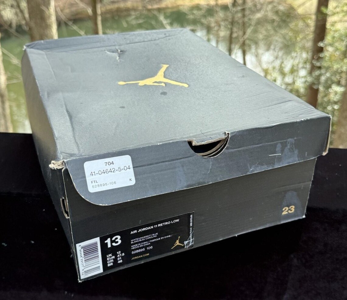 Air Jordan 13 Retro Low 'UNC' Men's Size 11 BRAND New Sneakers 528895-106 NIB!, foto 2 di 5
