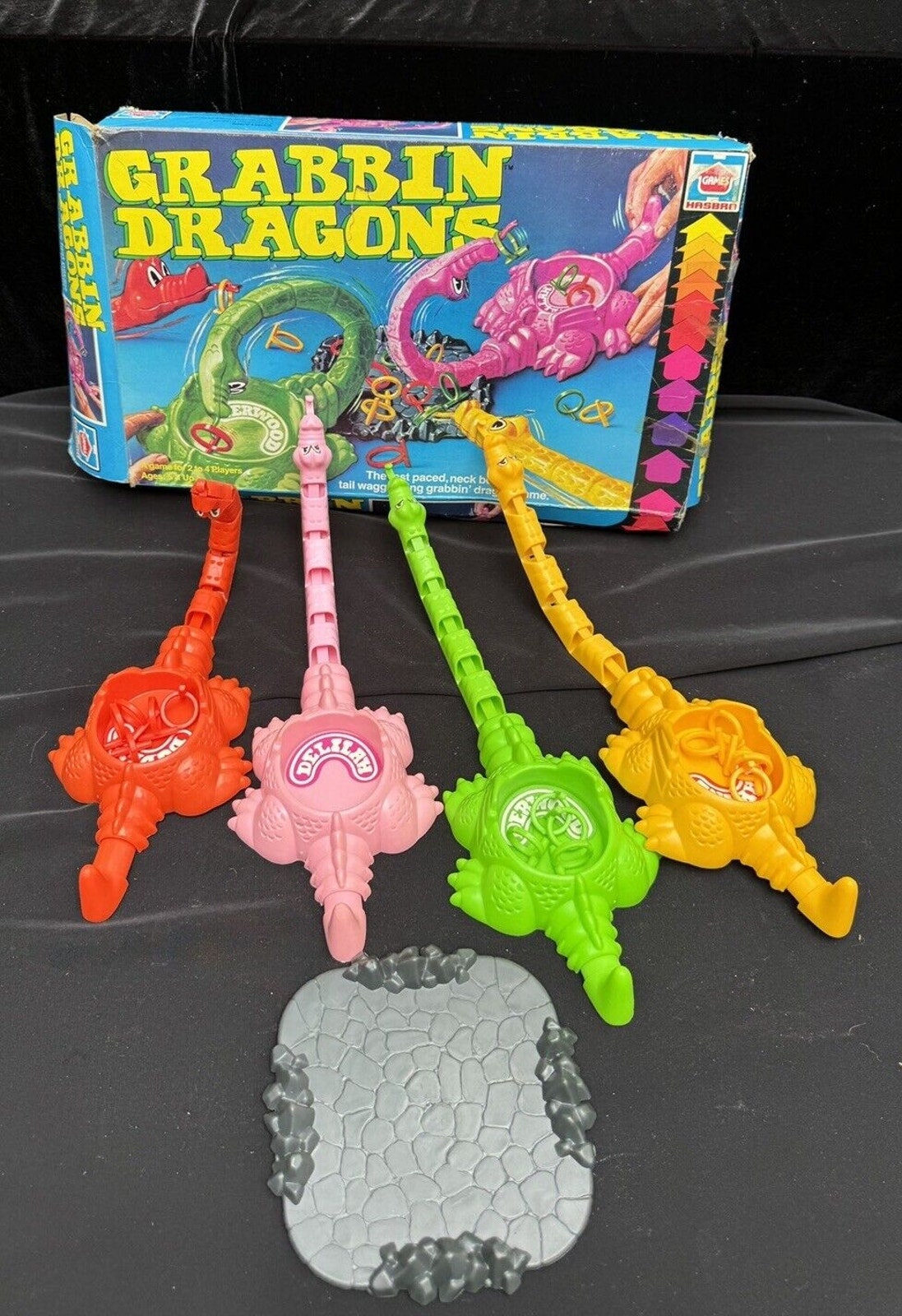 Vintage Grabbin Dragons Game Toltoys (1981) INCOMPLETE RARE! in