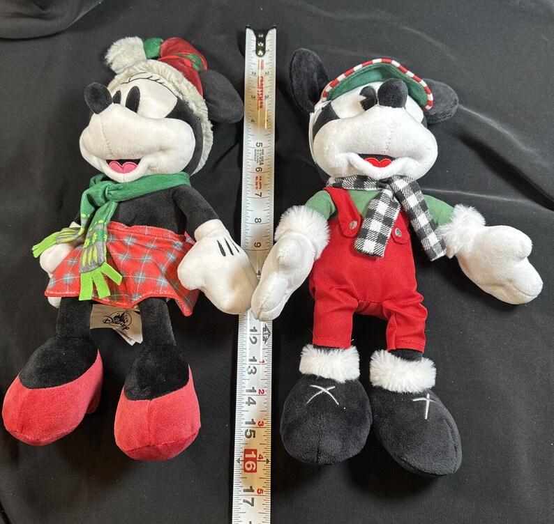 Disney Parks Minnie Maus & Micky Nordische Winter Weihnachten Plüsch Set 5P Bild 8
