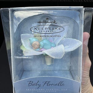 Brand NEW Hallmark Ornament Frostlight Faeries Baby Floriella Artist Signed! 8D