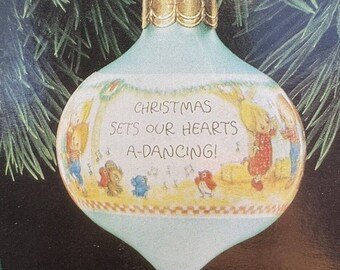 New! Hallmark Keepsake Ornament 1992 Betsey's Country Christmas Glass -QQ
