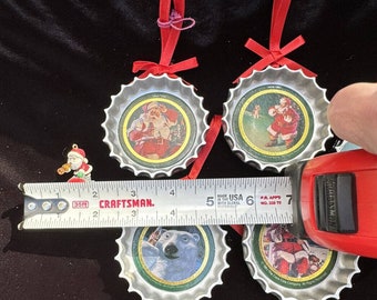 ヴィンテージ コカコーラ ボトルキャップ クリスマスオーナメント 6個
