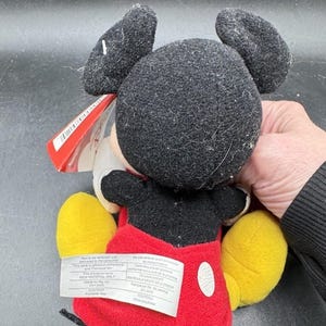 Disney Store Mickey Mouse Vintage Plush Toy Picture Frame New With Tags NWT! image 6