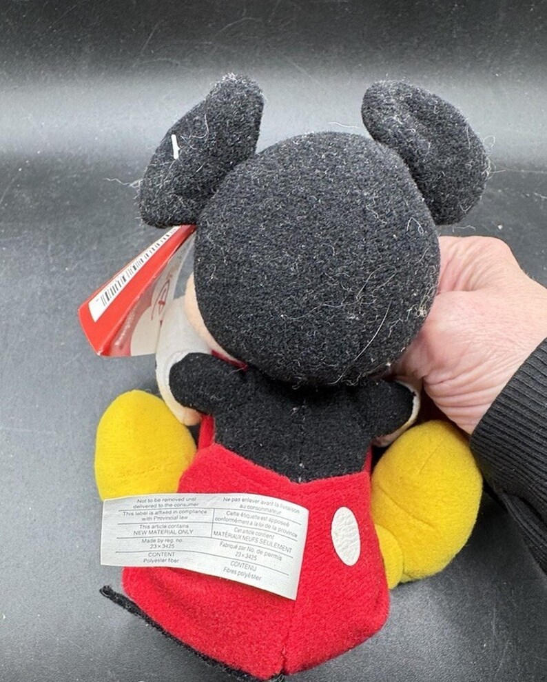 Disney Store Mickey Mouse Vintage Plush Toy Picture Frame New With Tags NWT! image 6