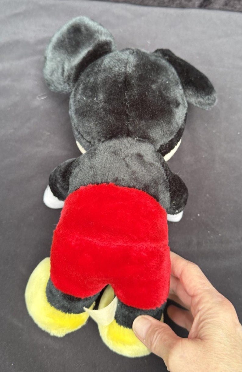 Peluche vintage Mickey Mouse en peluche poupée Walt Disney World Disneyland image 6