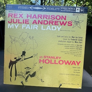 MI HERMOSA DAMA Reparto original de Londres Grabación 1959 Rex Harrison Julie Andrews Lp -1