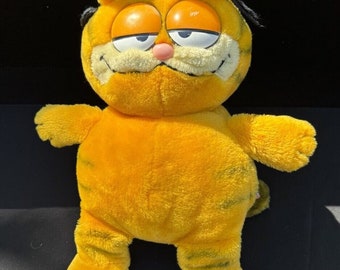 Garfield 14" Sitting Plush Cat Stuffed Animal 1981 Vtg Large Excellent!