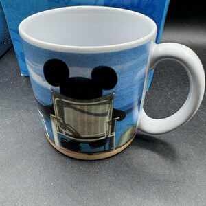 New 1990’s Disney Jumbo MICKEY MOUSE Coffee Mug Beach Vacation Ocean In Box! NWT image 7