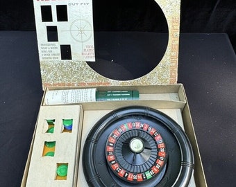 Vintage 1961 Transogram Cap'd Antibe traje de ruleta COMPLETO en caja