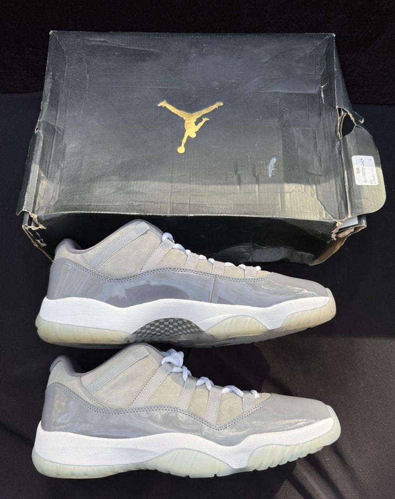 Nike Air Jordan 11 XI Low Cool Grey 528895-003 DS Rare Brand New OG Size 13 image 9