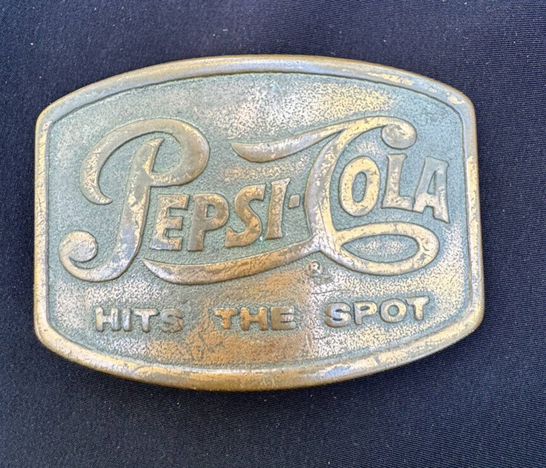 Vintage Pepsicola Hits the Spot Metal Belt Buckle Soda Etsy