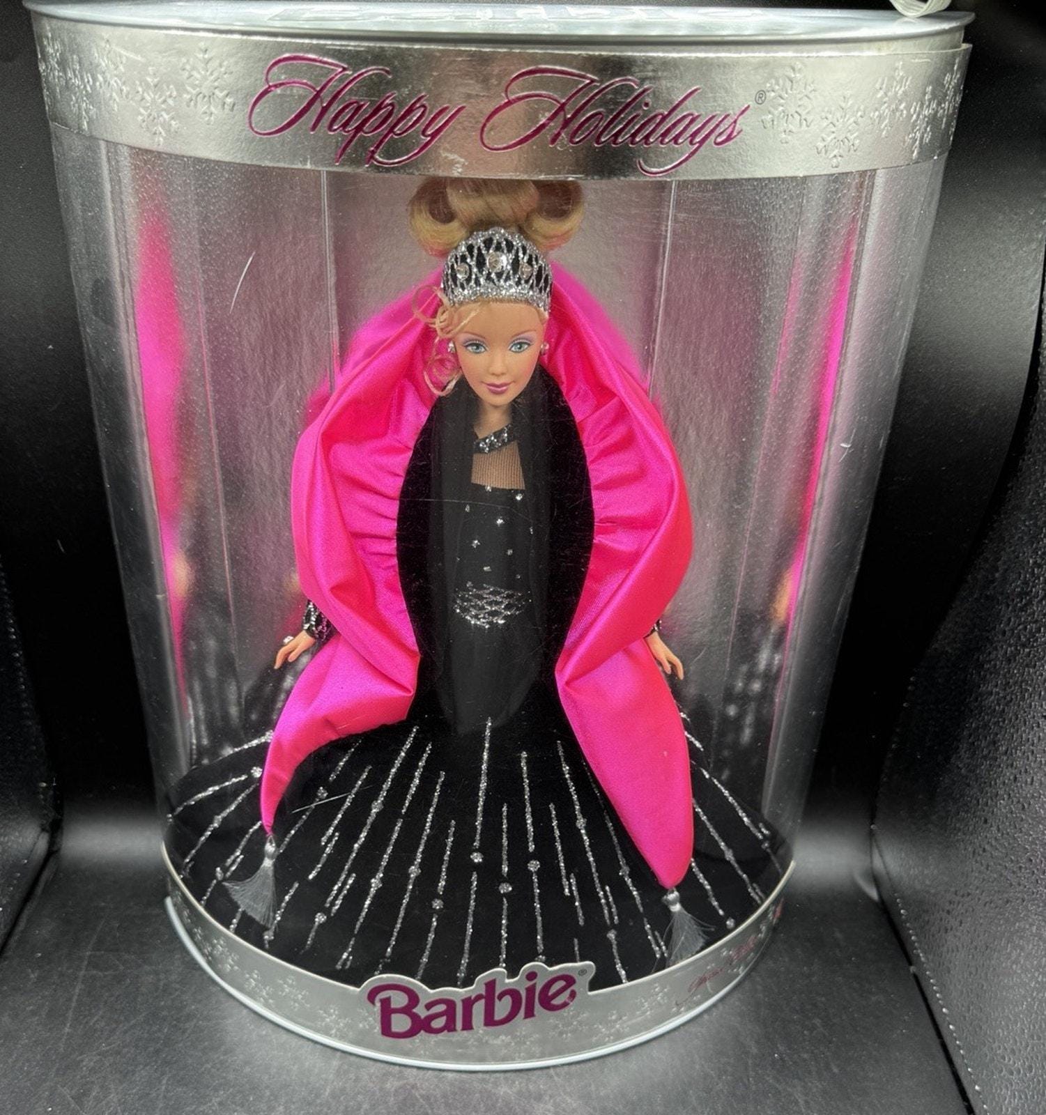 holiday barbie pink dress Hallmark 2024 Holiday Barbie Ornament main image 1