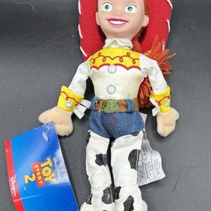 Brand New Vtg JESSIE from Toy Story 2 Disney Store Bean Bag Plush 11” image 1